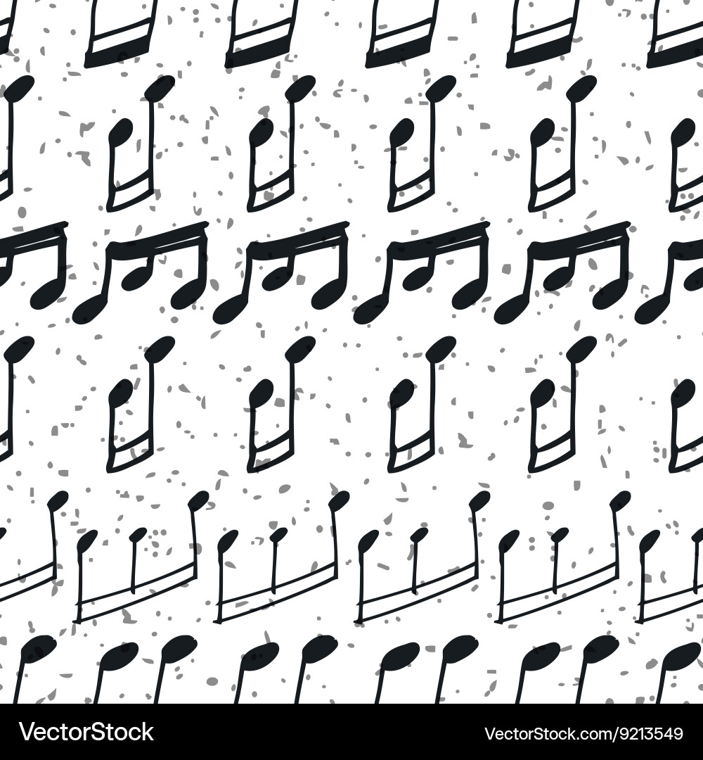 Seamless pattern with music notes Royalty Free Vector Image