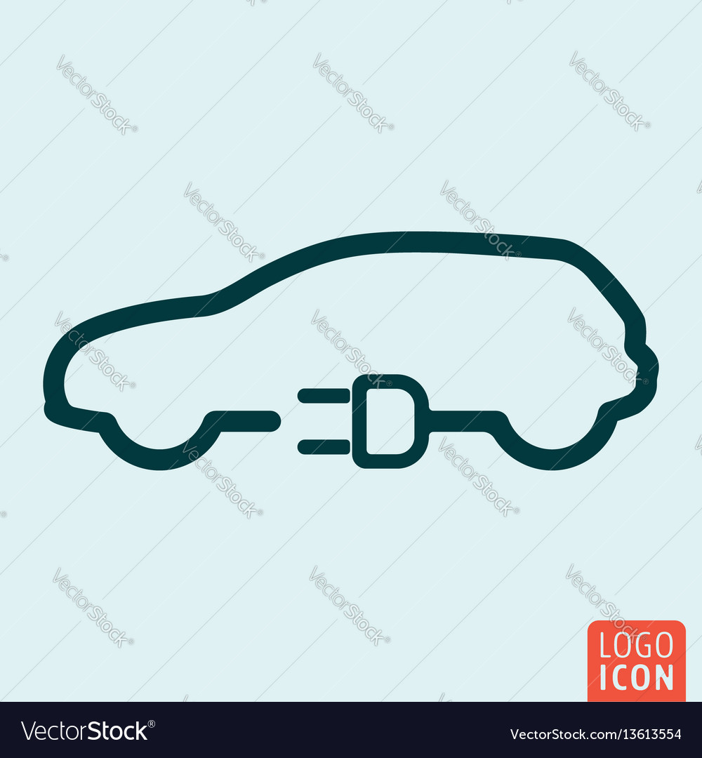 Electric car icon Royalty Free Vector Image - VectorStock