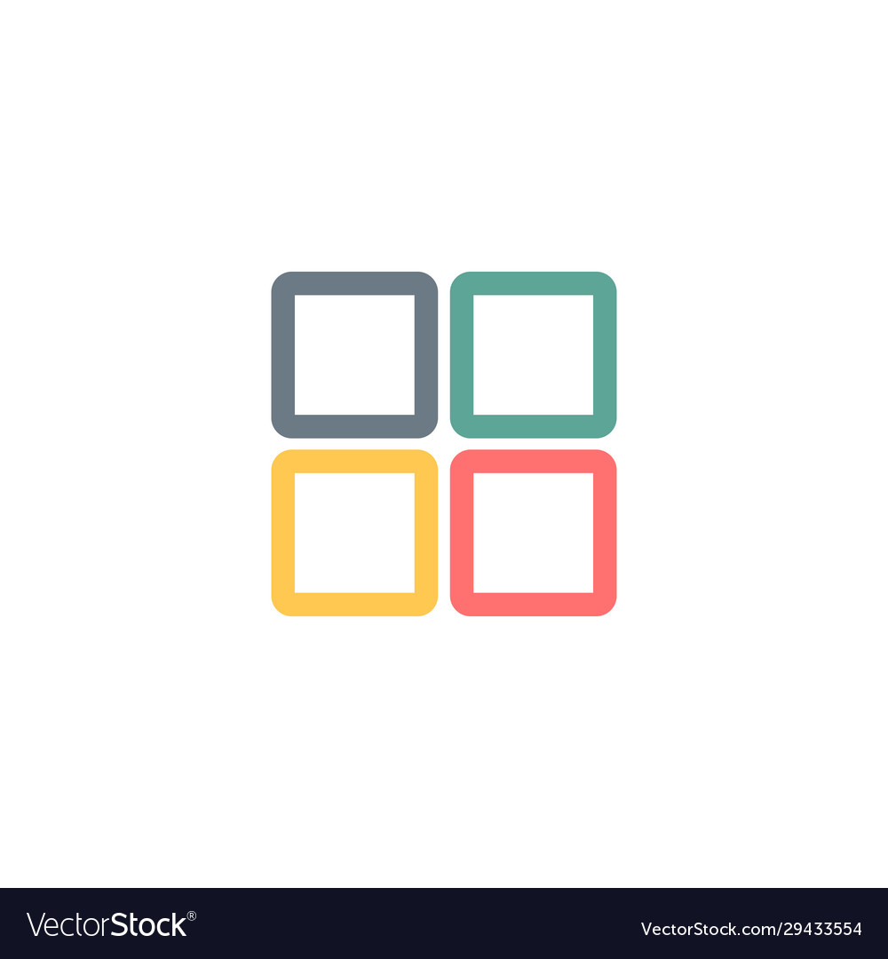 Four squares logo Template