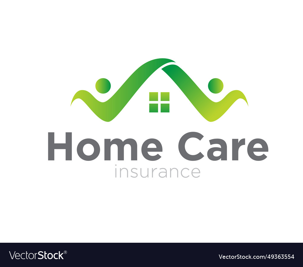 Home care logo designs for health consult Vector Image