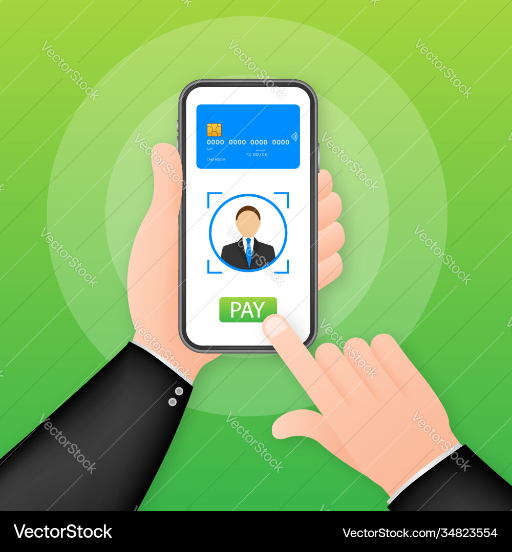 Mobile payment concept Royalty Free Vector Image