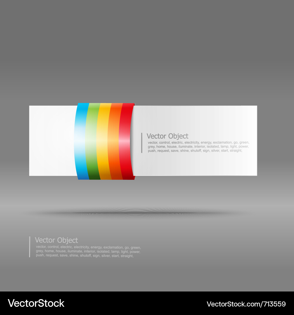 Abstract Rainbow Stripe Banner Royalty Free Vector Image
