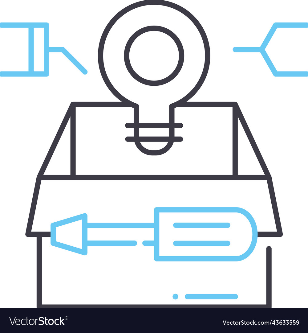 Consumerism line icon outline symbol