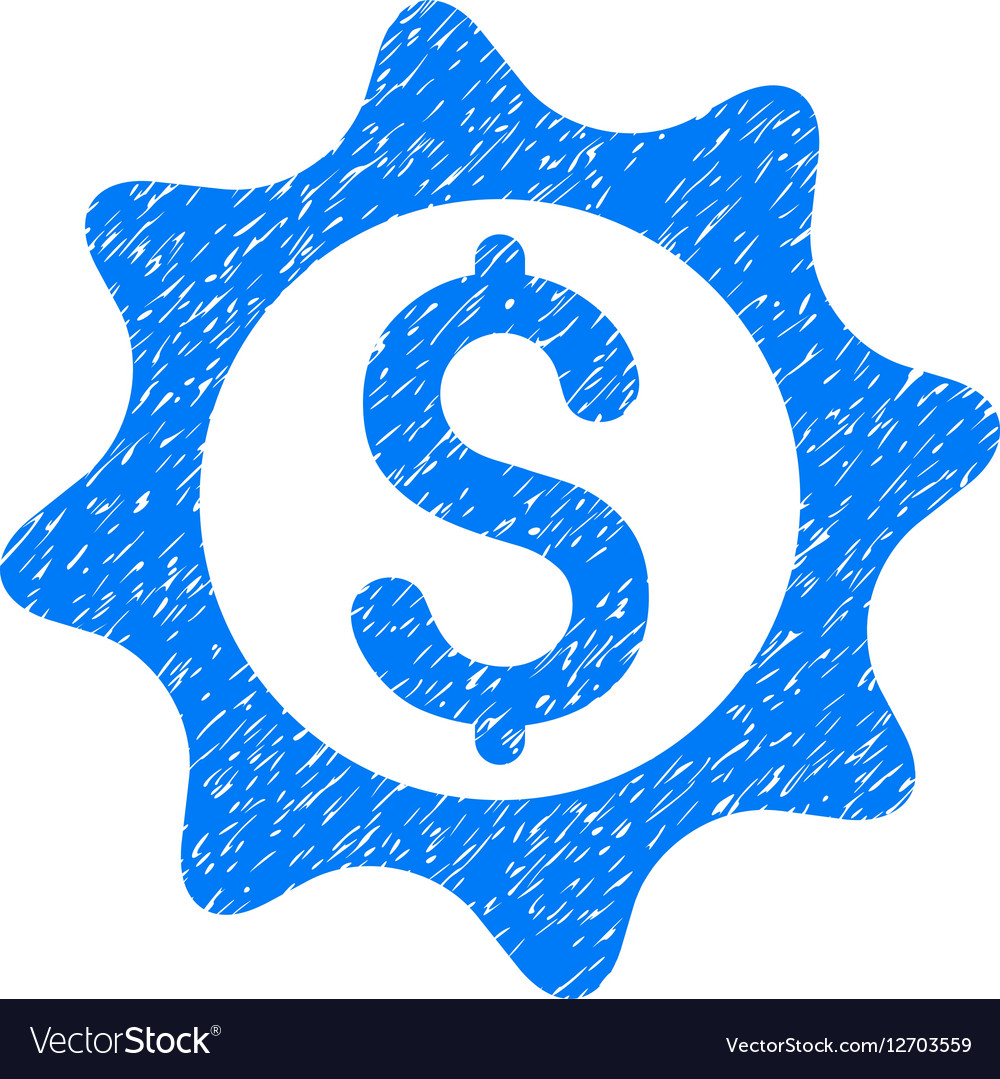 Money Seal Grainy Texture Icon Royalty Free Vector Image