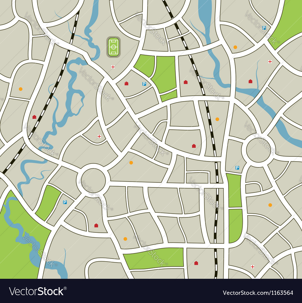 City Map Royalty Free Vector Image Vectorstock