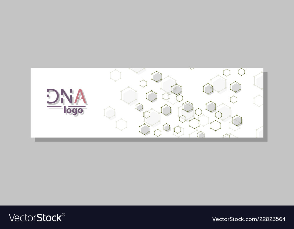 Dna molecule brochure template flyer layout