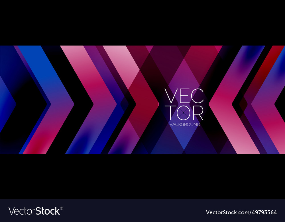 Geometric background adorned with dynamic arrows