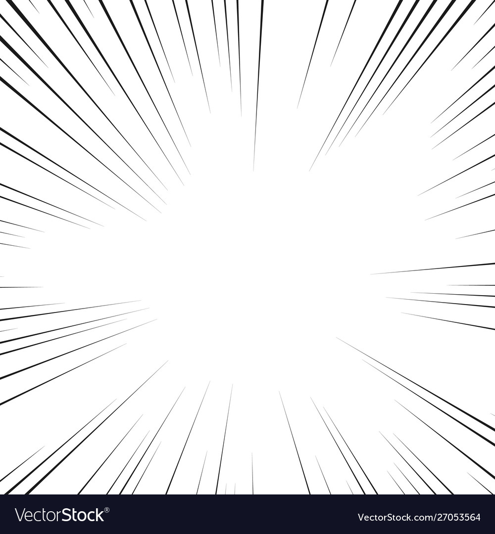 Manga background with radial rays Royalty Free Vector Image