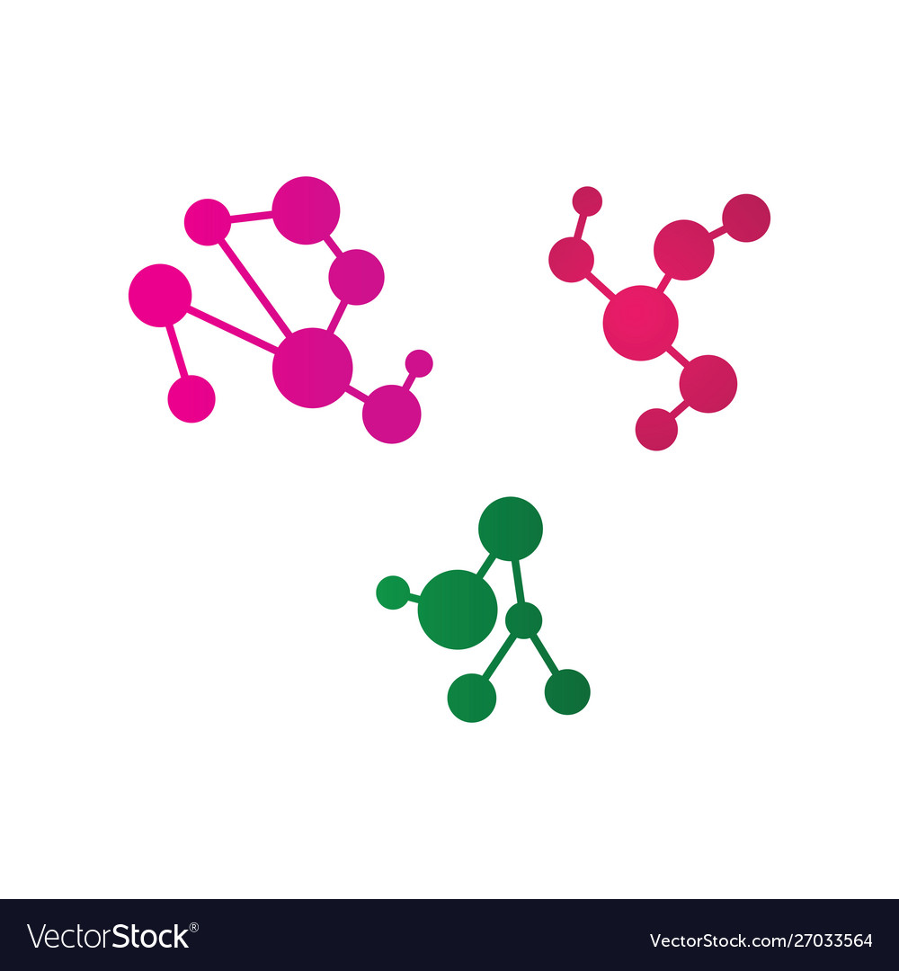 Molecular Structure Chemical Atoms Royalty Free Vector Image