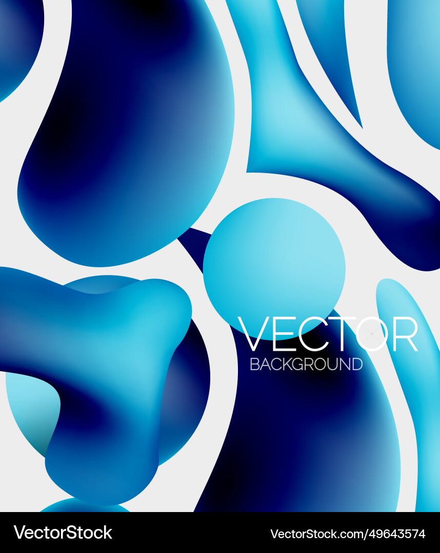Abstract liquid bubble background Royalty Free Vector Image