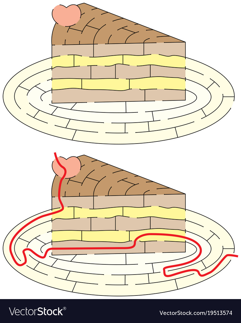 Easy cake maze