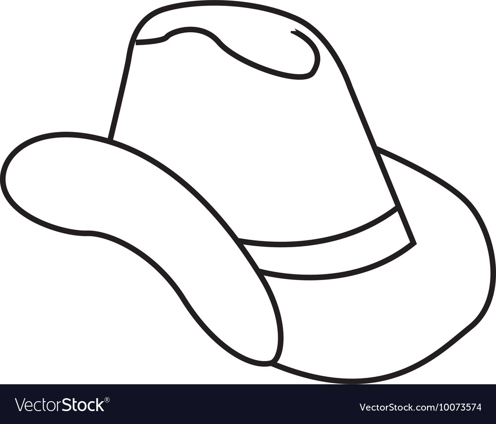 Hat cowboy wild west icon Royalty Free Vector Image