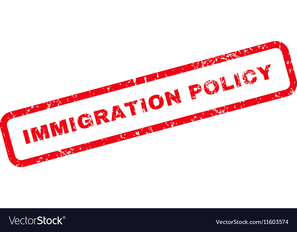 Immigration policy text rubber stamp