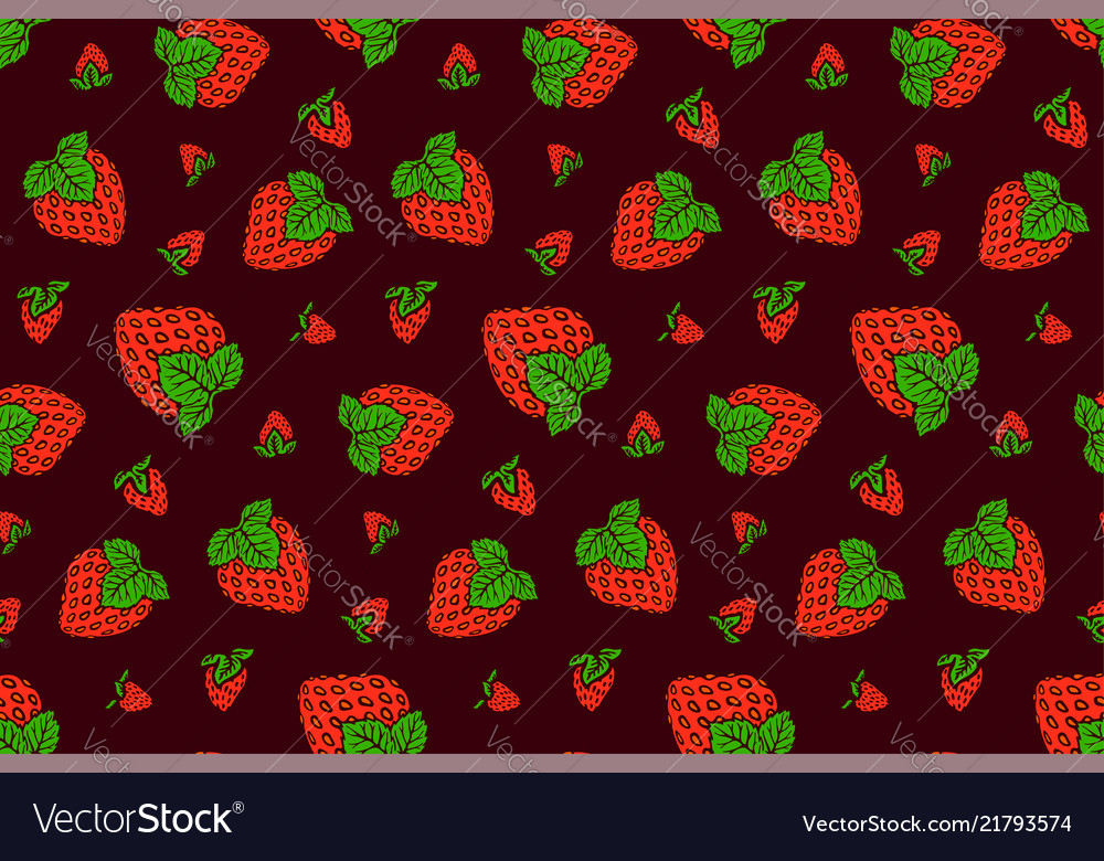 Nice Pattern With Strawberry On Purple Background Vector Image New Strawberry Pattern Nice Pattern With Strawberry On Purple Background Vector Image New Strawberry Pattern