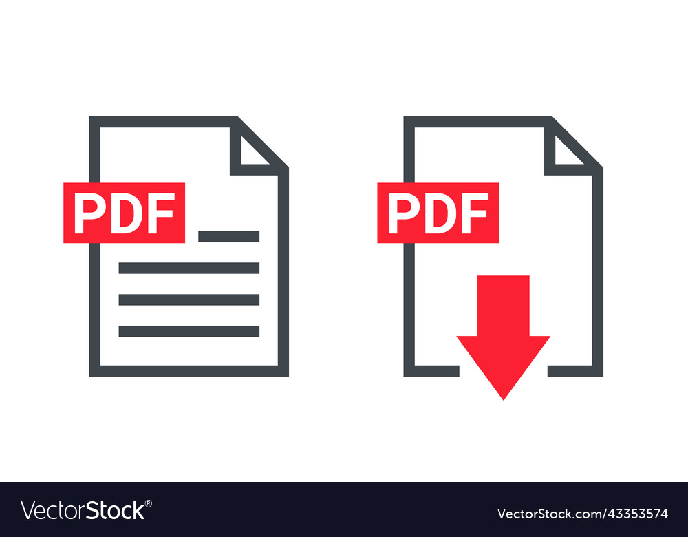 Pdf file icon format download document image