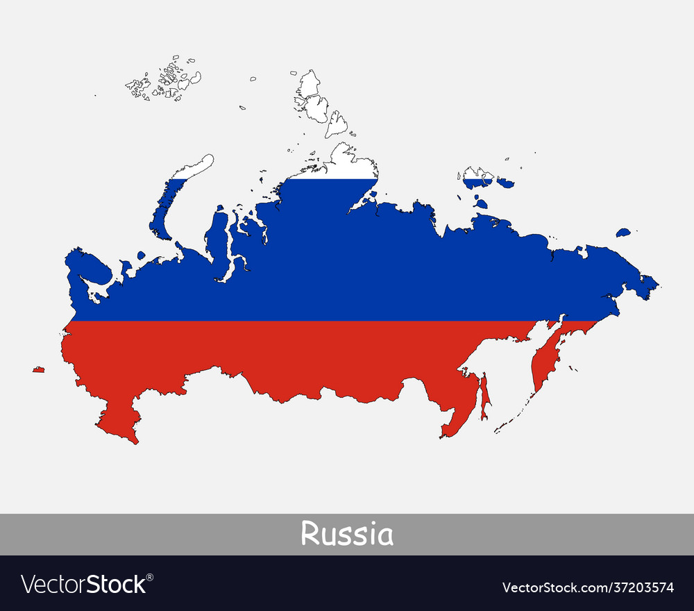 Premium Vector  Map of russia russian flag line of russia