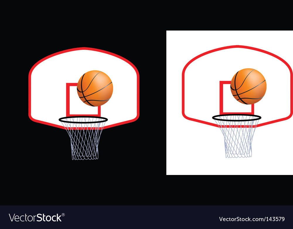 Download Basketball hoop Royalty Free Vector Image - VectorStock