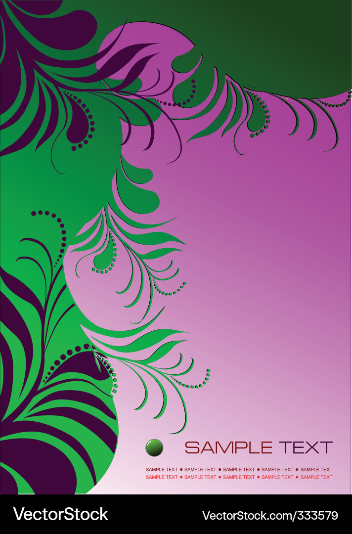 Floral border Royalty Free Vector Image - VectorStock