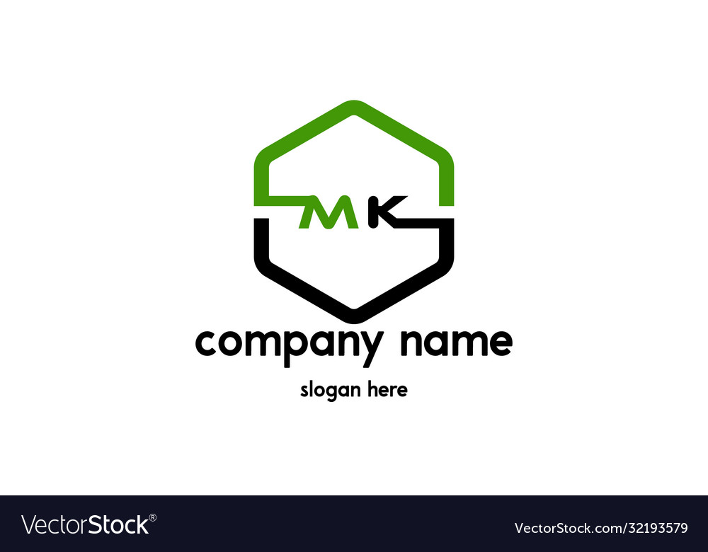 Mk logo Royalty Free Vector Image - VectorStock