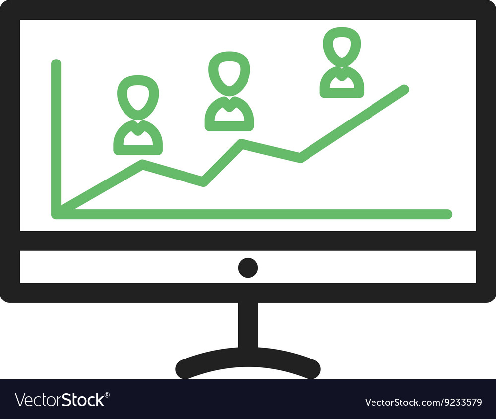 Online graph Royalty Free Vector Image - VectorStock