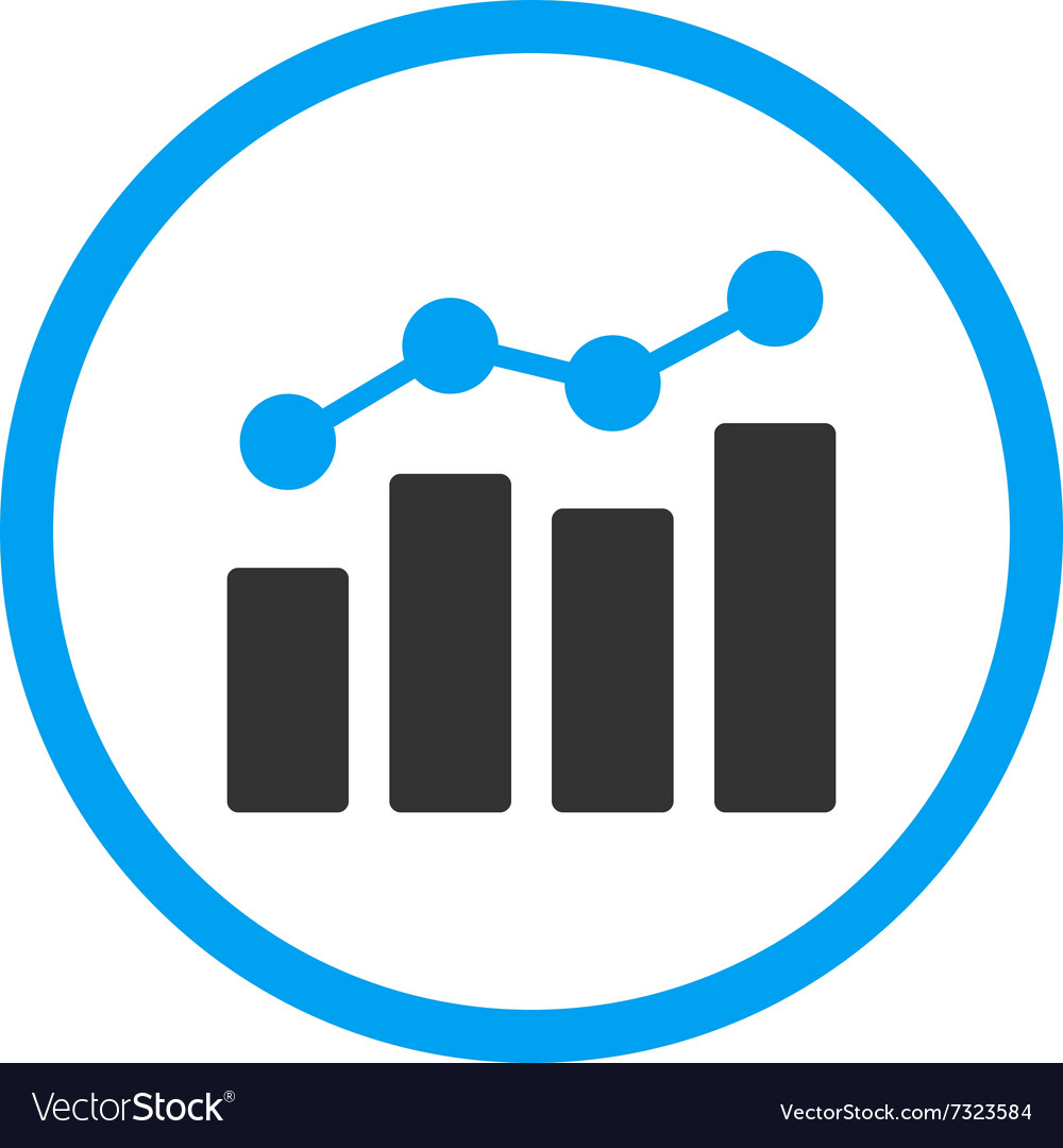 Analytics flat icon Royalty Free Vector Image - VectorStock