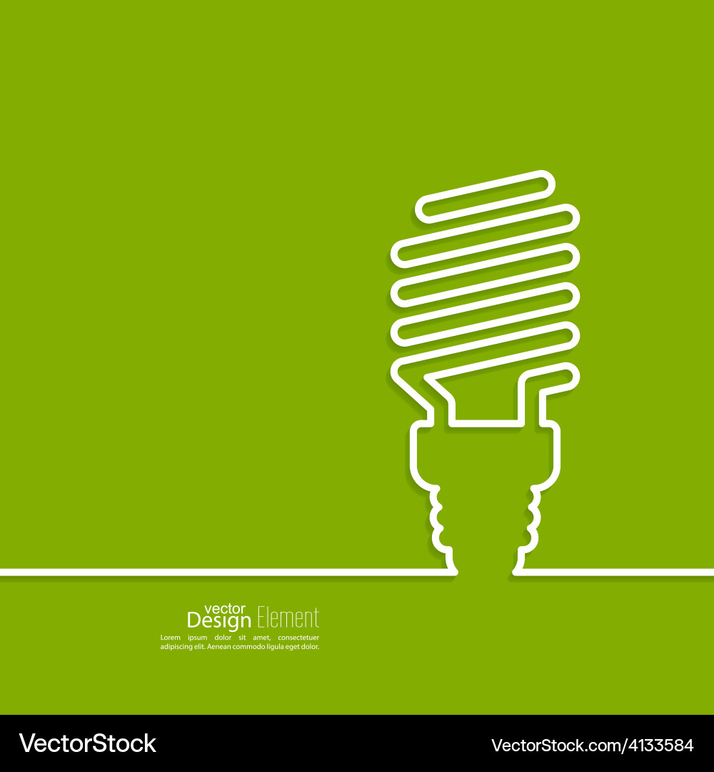 Energy saving lamp Royalty Free Vector Image - VectorStock