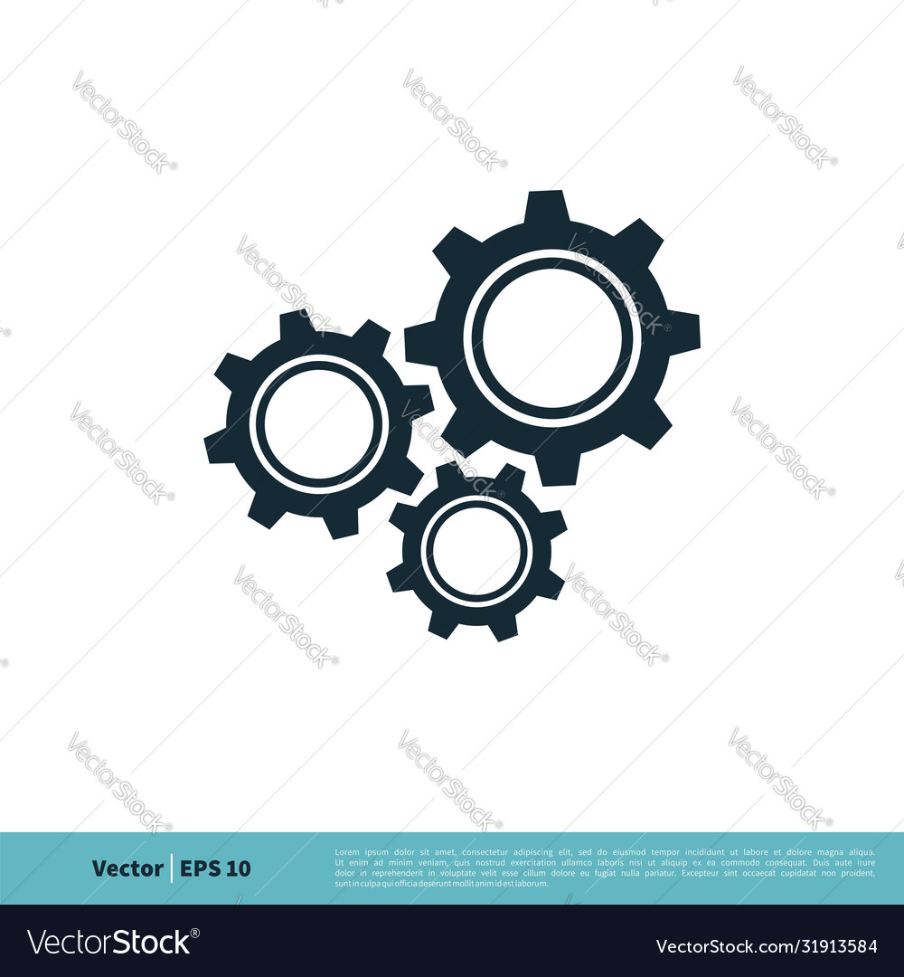 Gear engineering icon logo template design eps 10