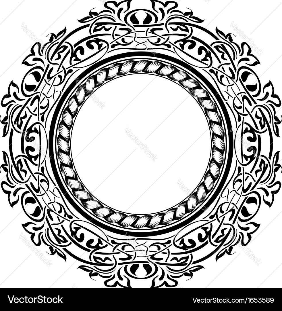 Black frame Royalty Free Vector Image - VectorStock