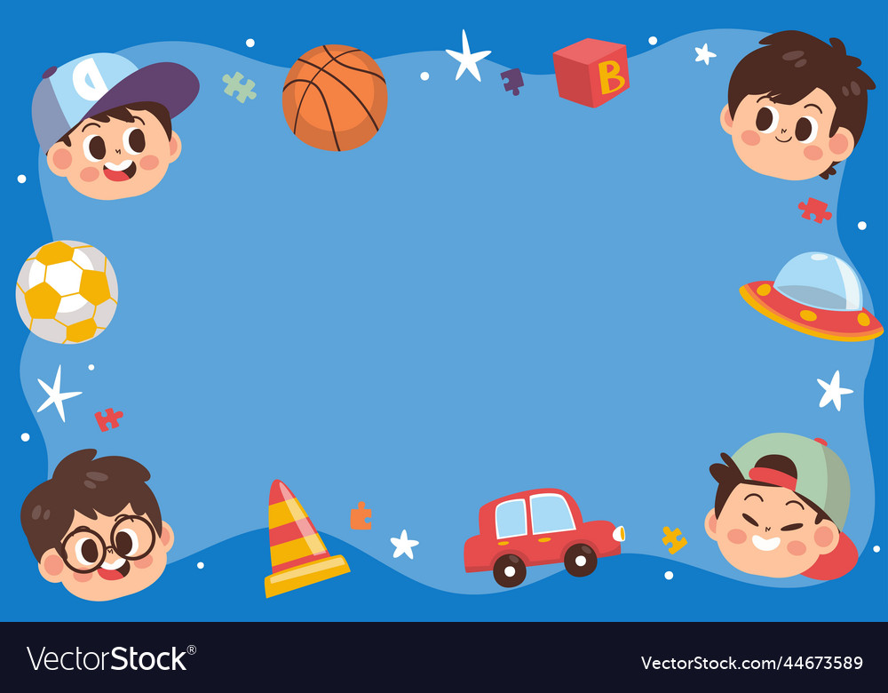 Hand drawn flat world children s day background