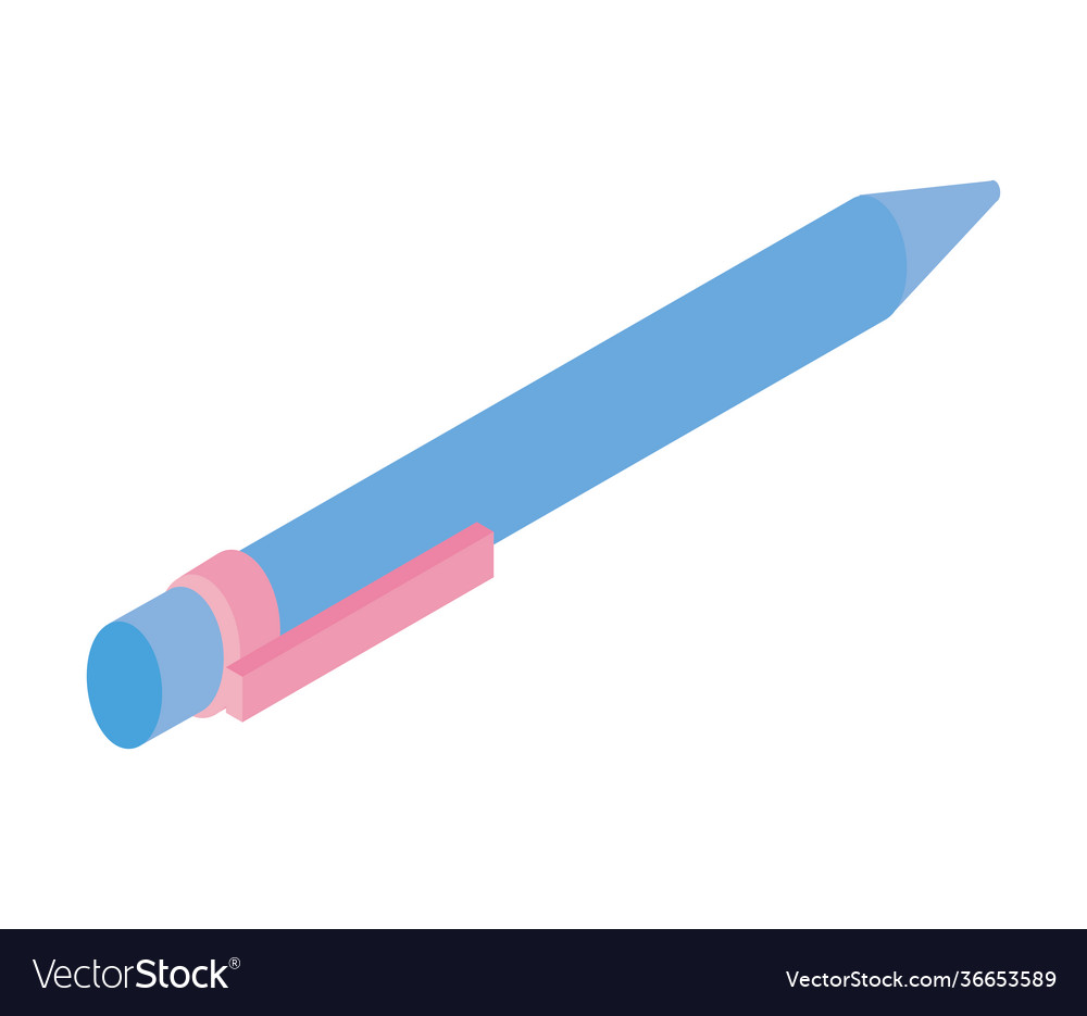 Pen with lid Royalty Free Vector Image - VectorStock