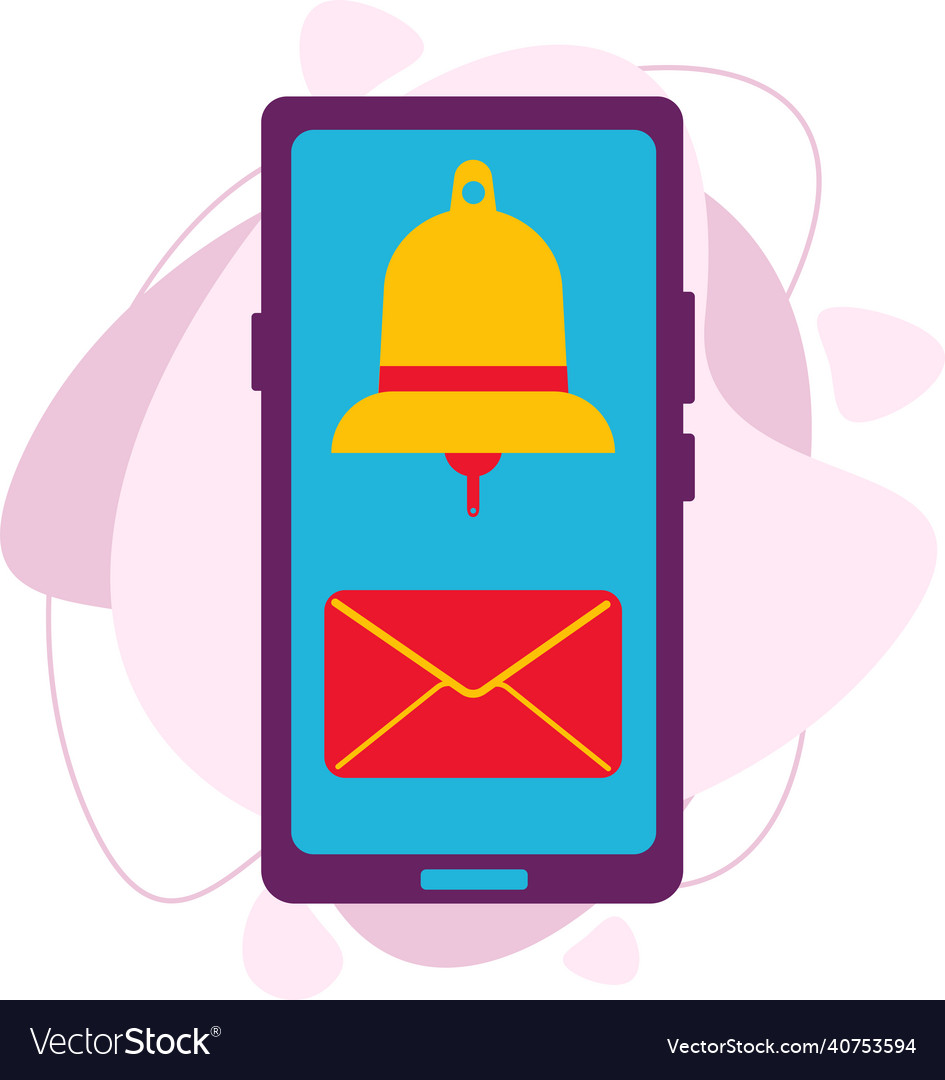 Email sms chat reminder with phone screen bell