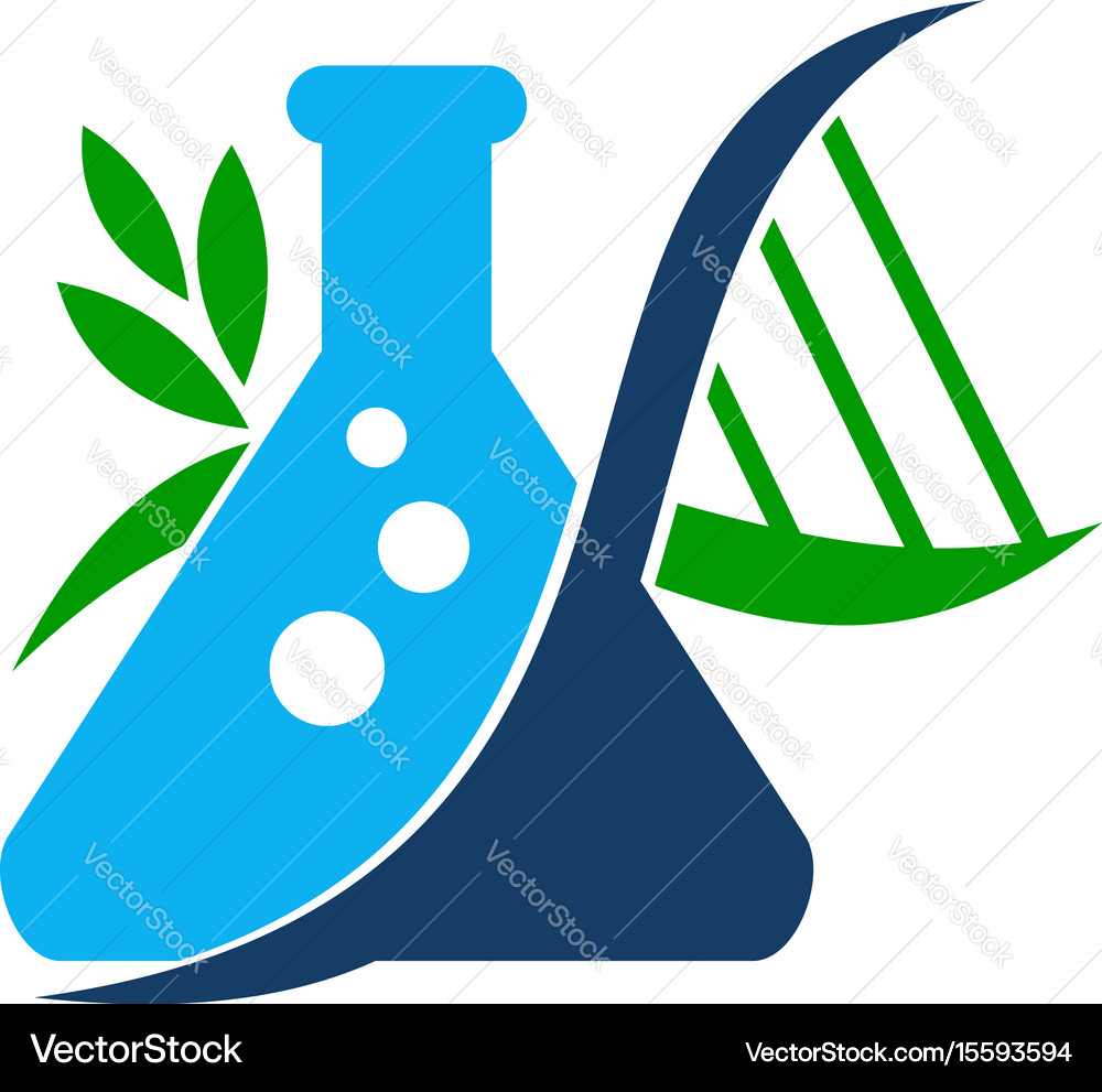 Flask dna Royalty Free Vector Image - VectorStock