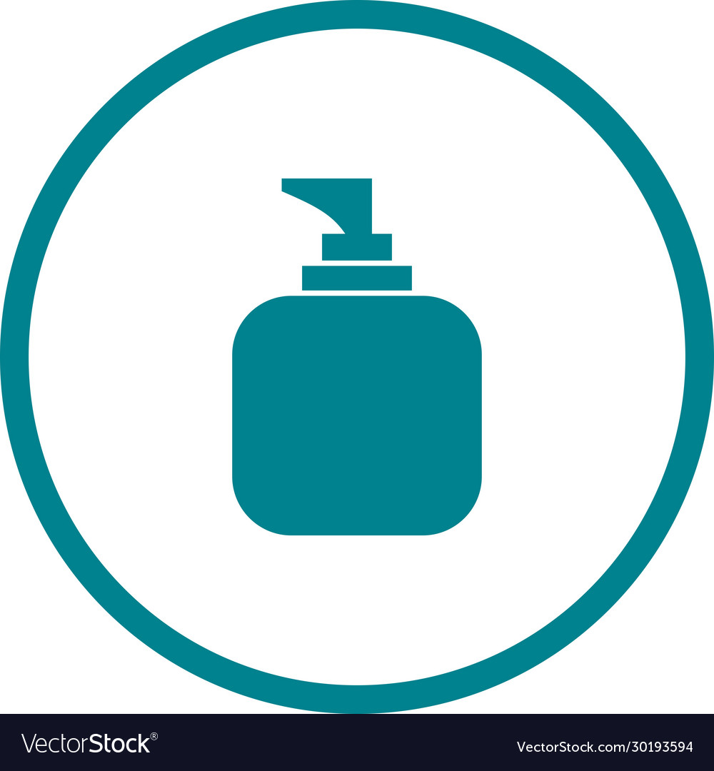 Unique lotion glyph icon