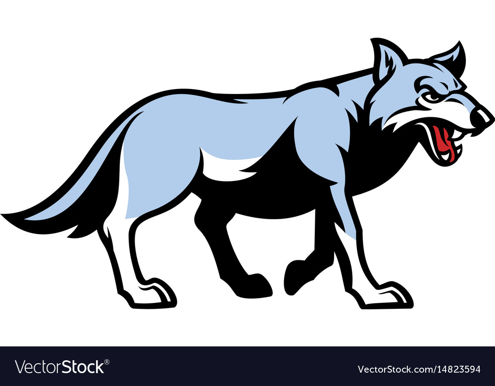 Wolf Mascot Royalty Free Vector Image - VectorStock