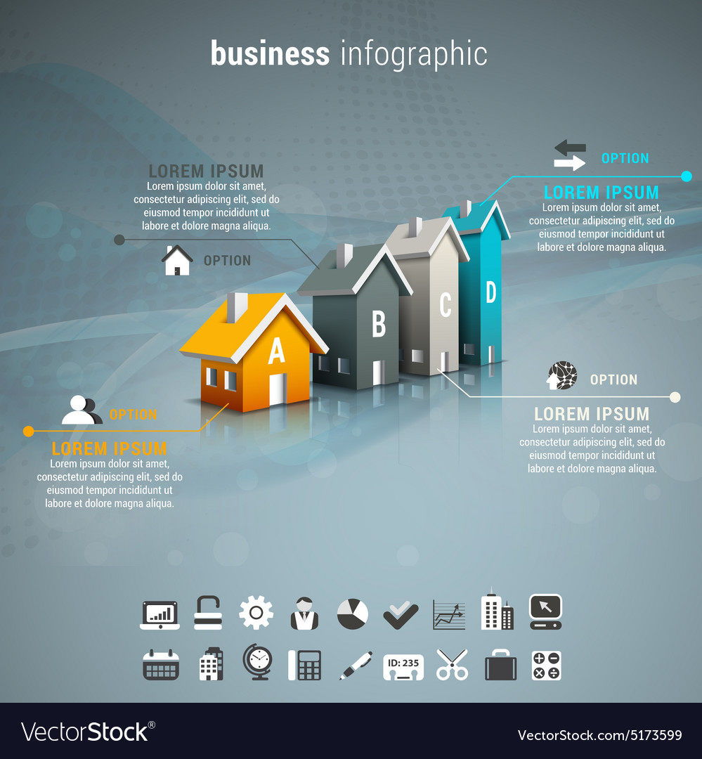 Business infographic Royalty Free Vector Image