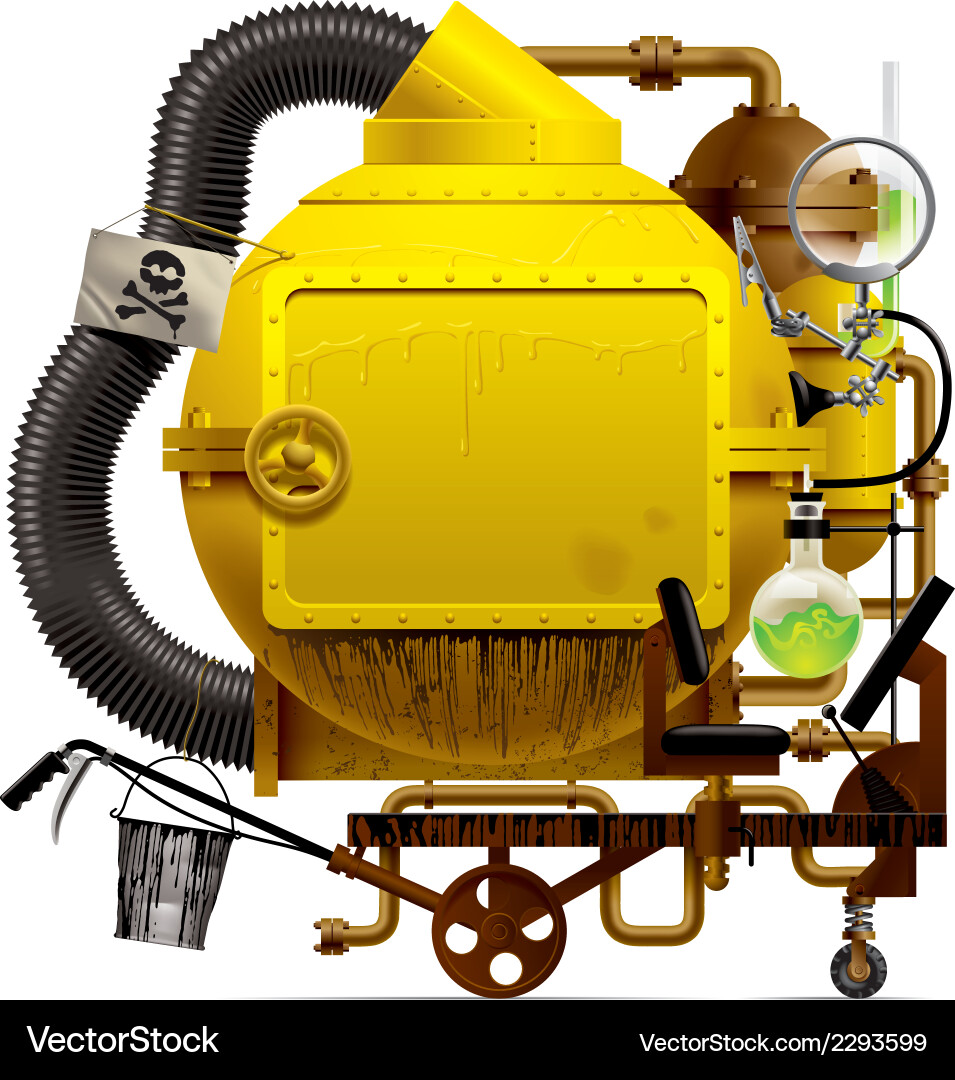 Fantastic machine Royalty Free Vector Image - VectorStock
