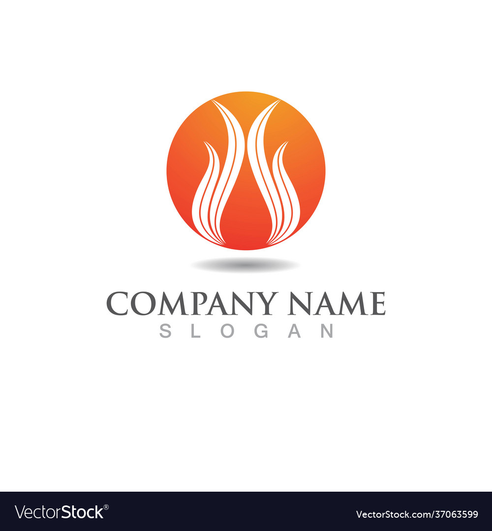 Fire logo design Royalty Free Vector Image - VectorStock