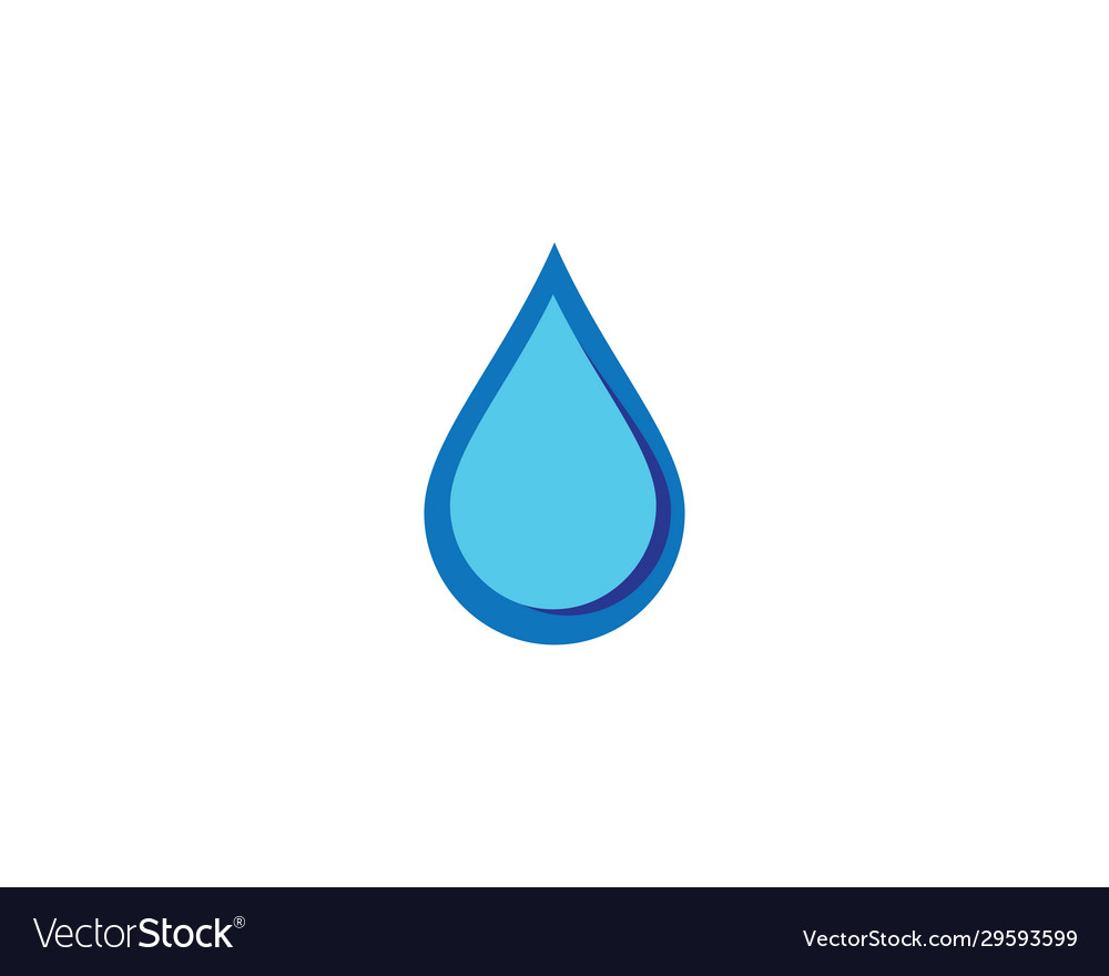 Water drop icon Royalty Free Vector Image - VectorStock