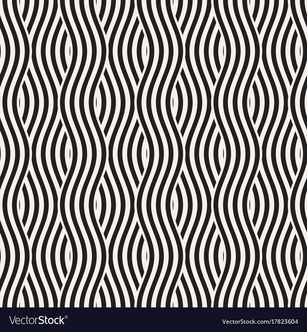 Abstract geometric pattern with wavy lines Vector Image