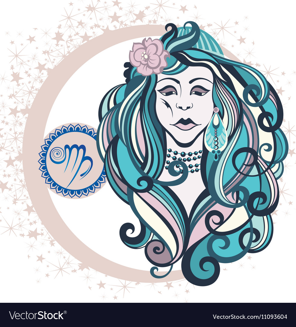 Decorative zodiac sign virgo