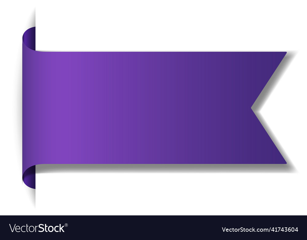 Violet banner design on white background Vector Image