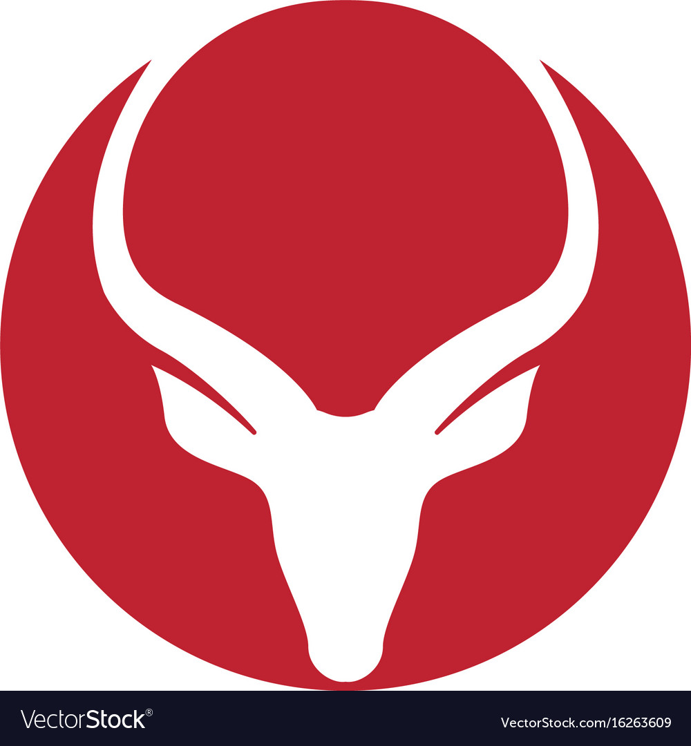 deer logo template icon design royalty free vector image