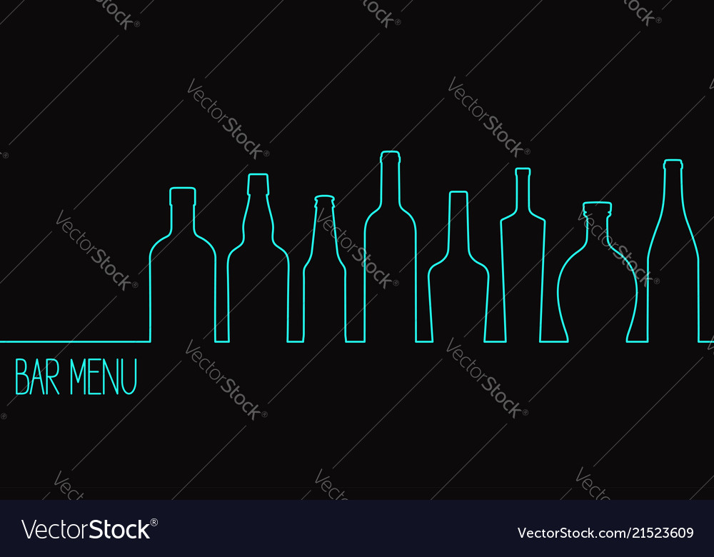 Drinks menu design Royalty Free Vector Image - VectorStock