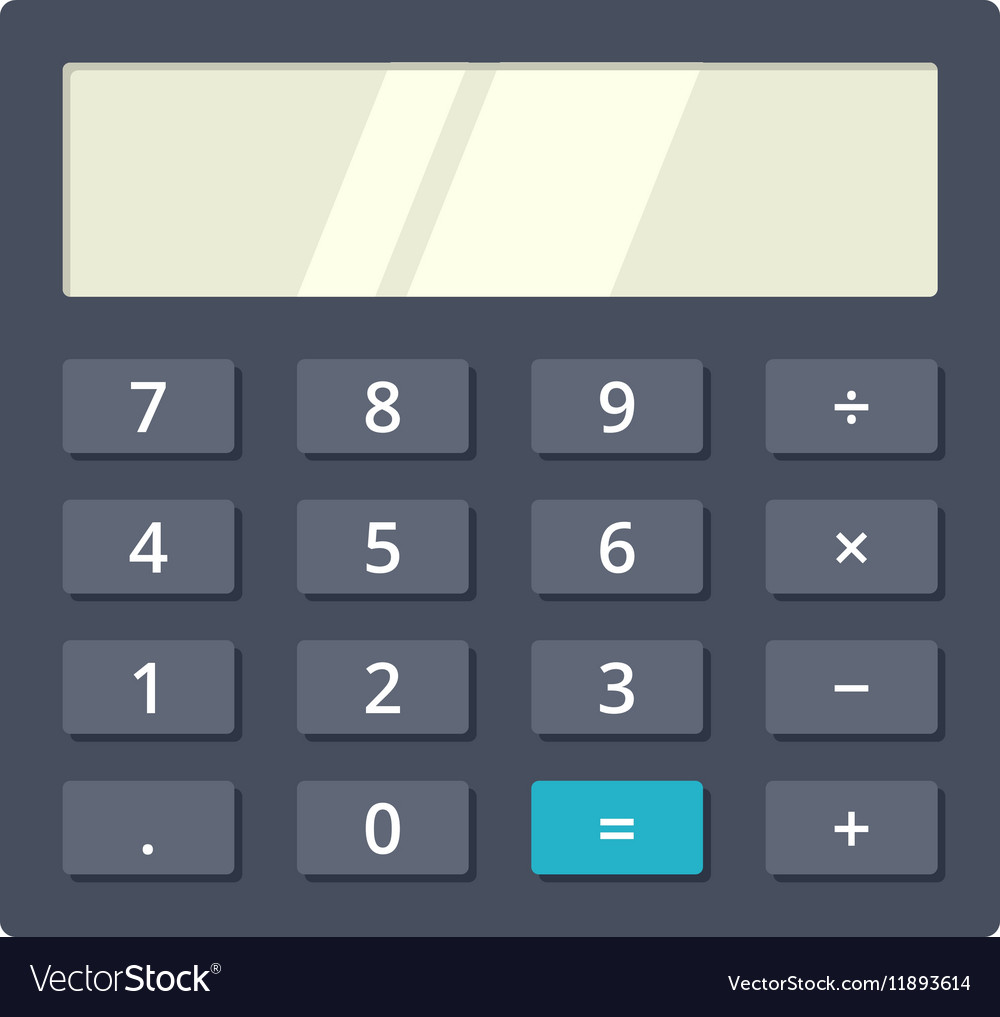 Black Calculator Royalty Free Vector Image - VectorStock