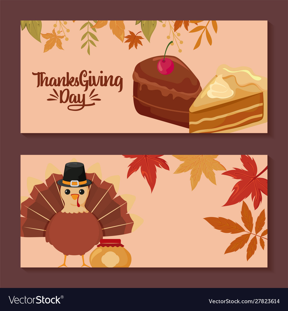 Cards with label thanksgiving day and food