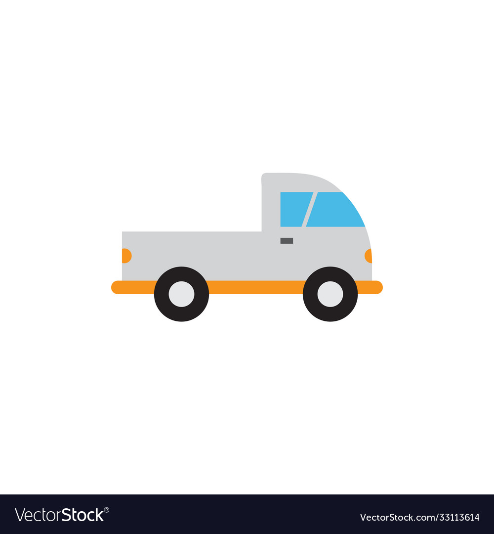 Pickup LKW Transport Icon Design Template