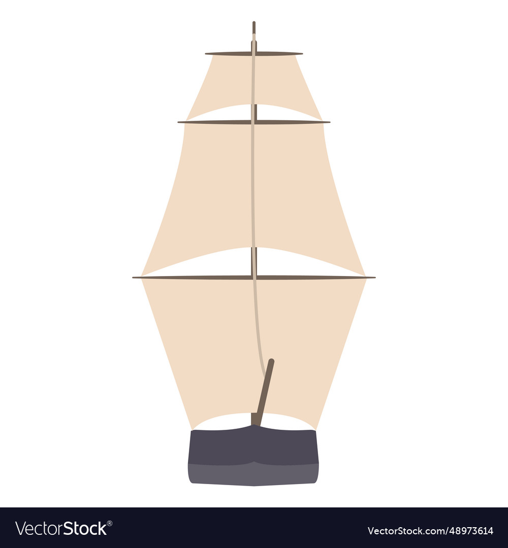 Sail ship flat