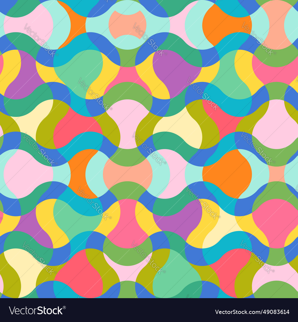 Vintage seamless abstract psychedelic pattern