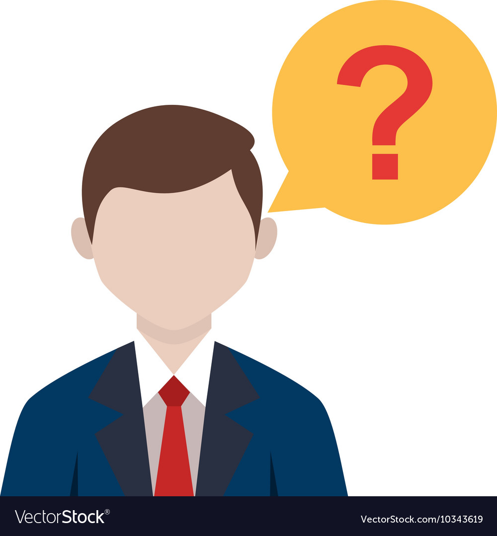 Customer question Royalty Free Vector Image - VectorStock