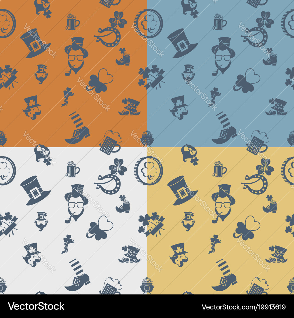 Saint patricks day seamless pattern Royalty Free Vector
